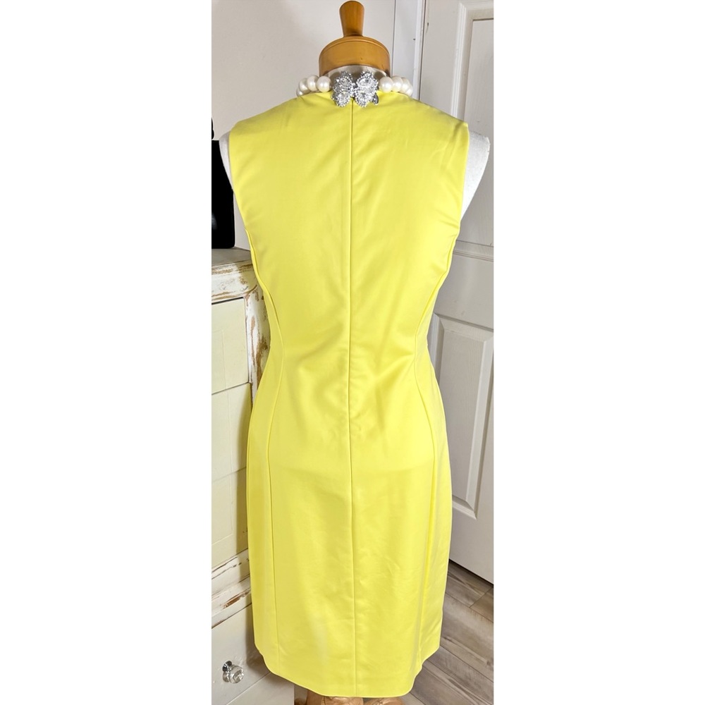 Gianni Versace Vintage Yellow Cocktail Dress - Picture 4 of 11